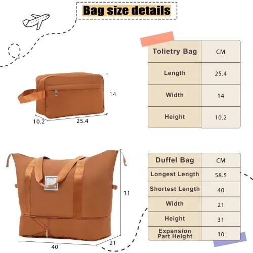 Softside Luggage Expandable 5 Piece Set Suitcase with Duffel Bag Upright Spinner Softshell Lightweight Luggage Travel Set