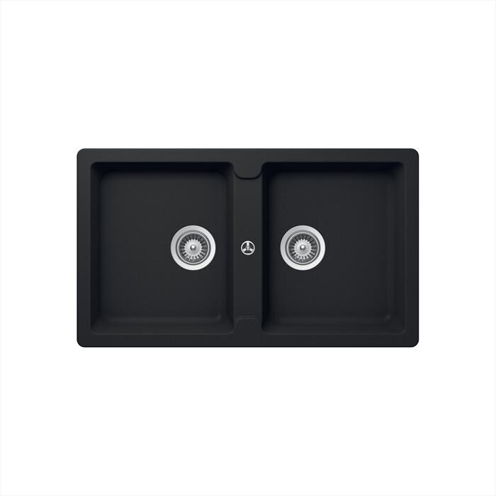 GLEM GAS - Lavello lneare LS286A 2 vasche-ANTRACITE