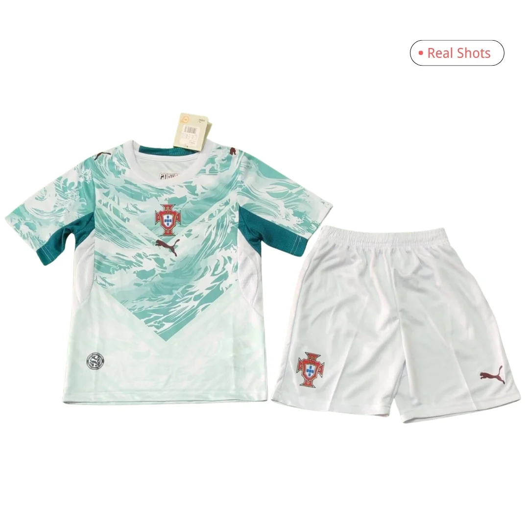 Portugal Kid's Away Kit - Jersey+Shorts 2026 World Cup