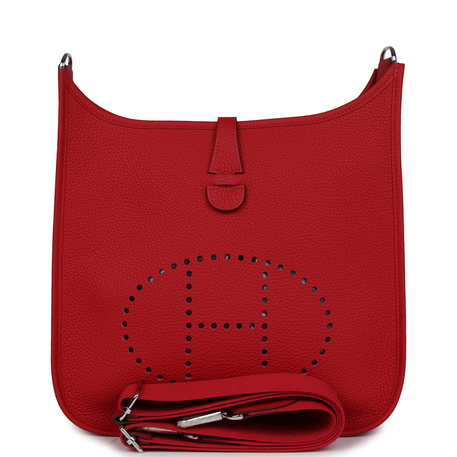 Evelyne III PM Vermillion Clemence Palladium Hardware