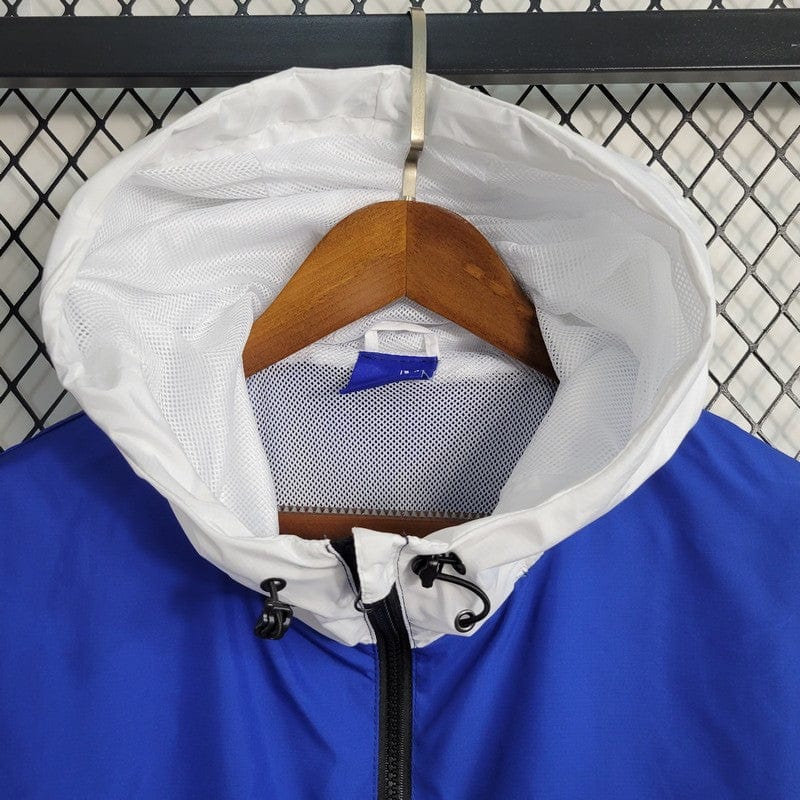 2023/2024 PSG Windbreaker Blue And White Jersey