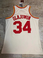 Houston Rockets  #34 Olajuwon White MN