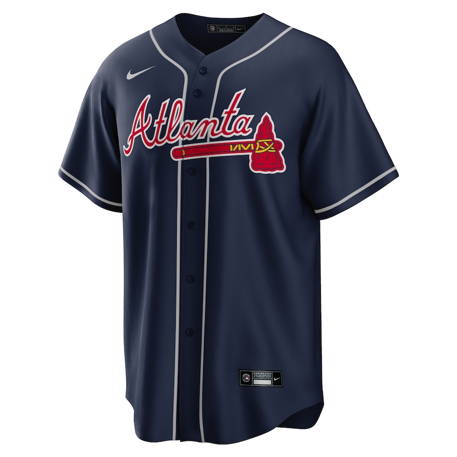Ronald Acuna Jr. Atlanta Braves Alternate Replica Name Jersey - Navy