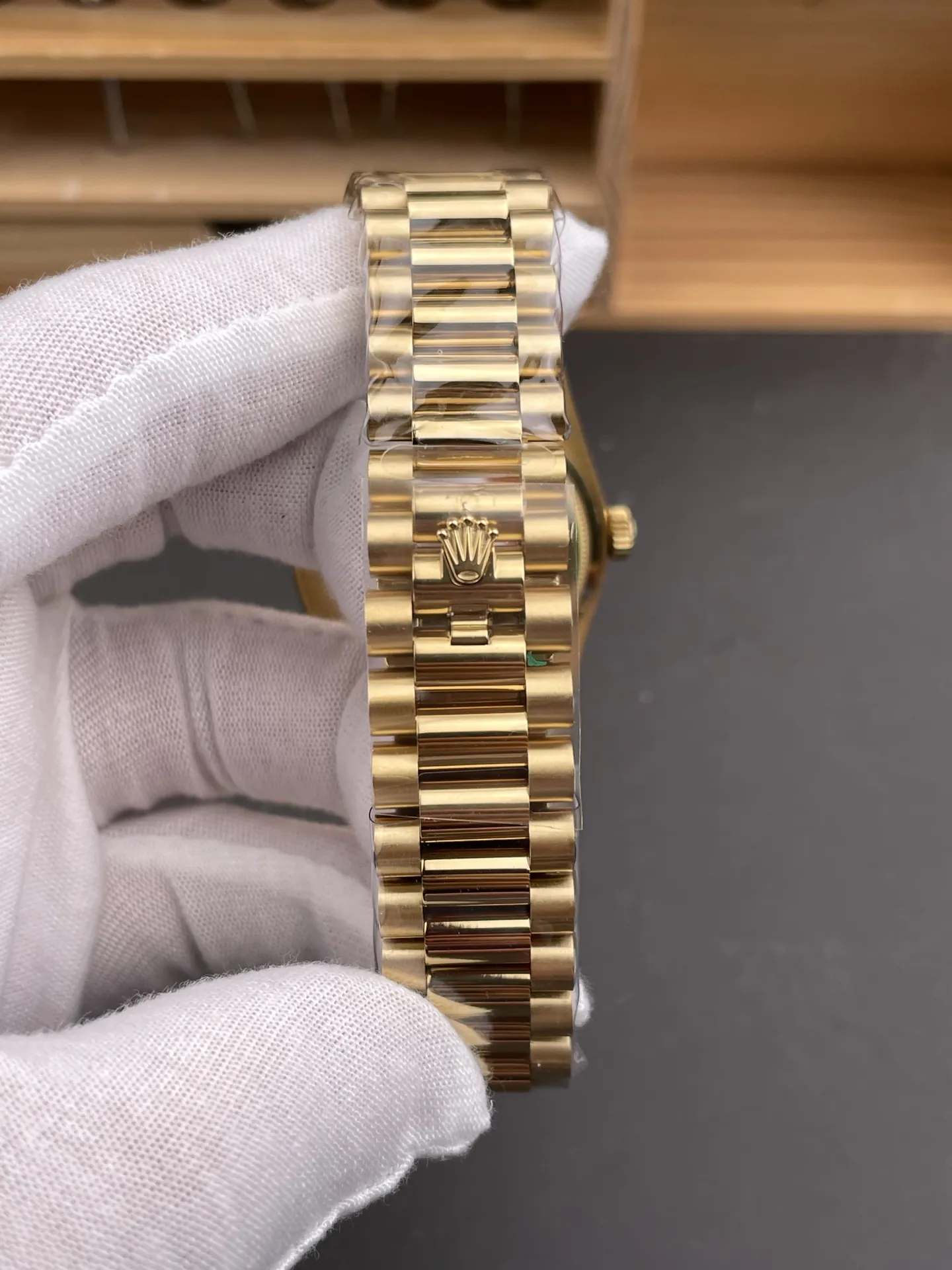 Rolex Day-Date Black Baguette Diamond 36mm