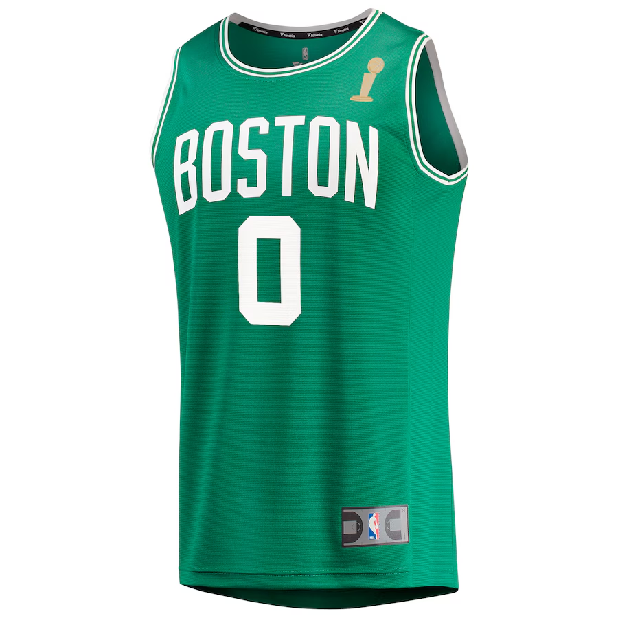 Boston Celtics Jayson Tatum Fanatics Kelly Green 2024 NBA Finals Champions Fast Break Replica  Jersey