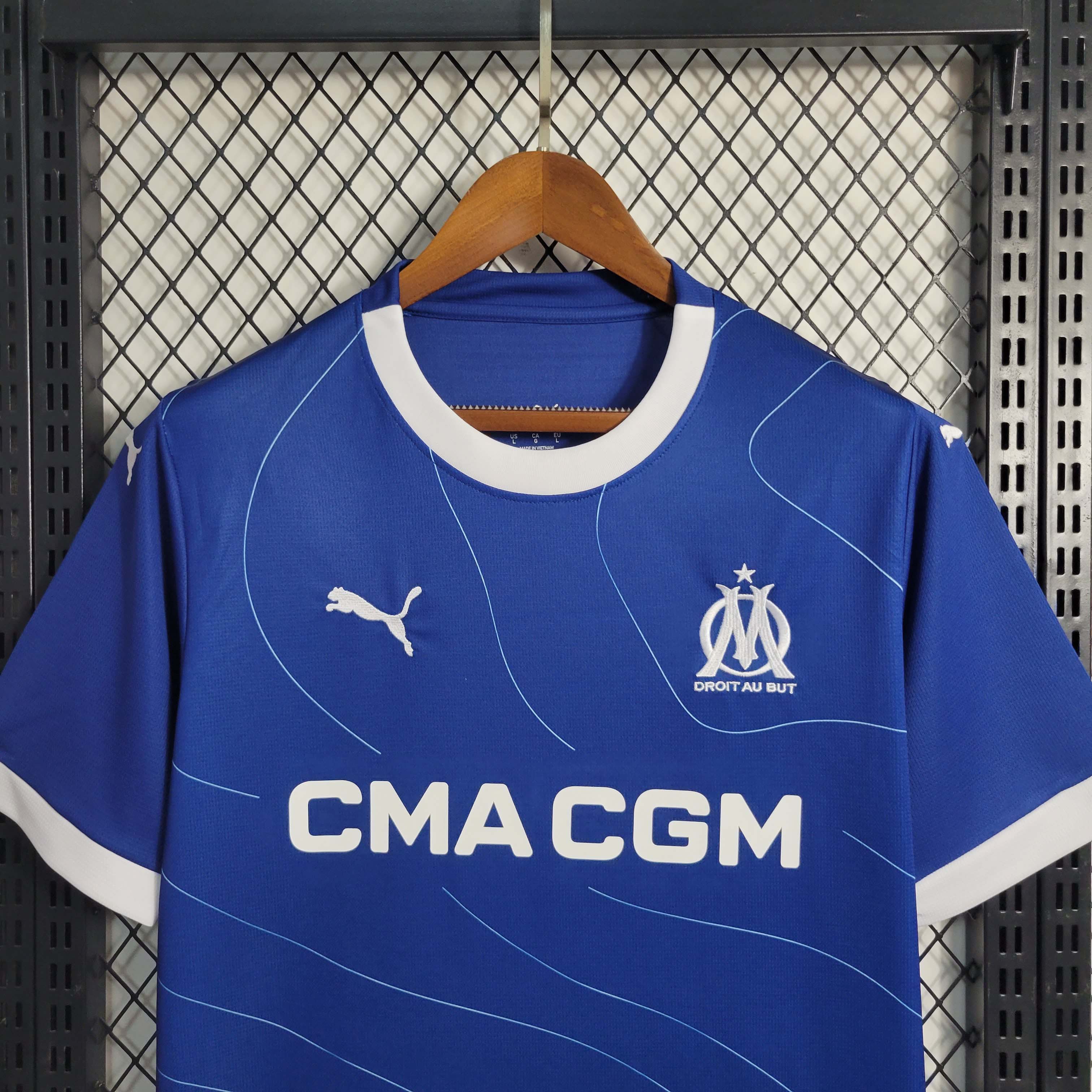 2023/24 Olympique de Marseille Away Football Jersey - Fans Edition