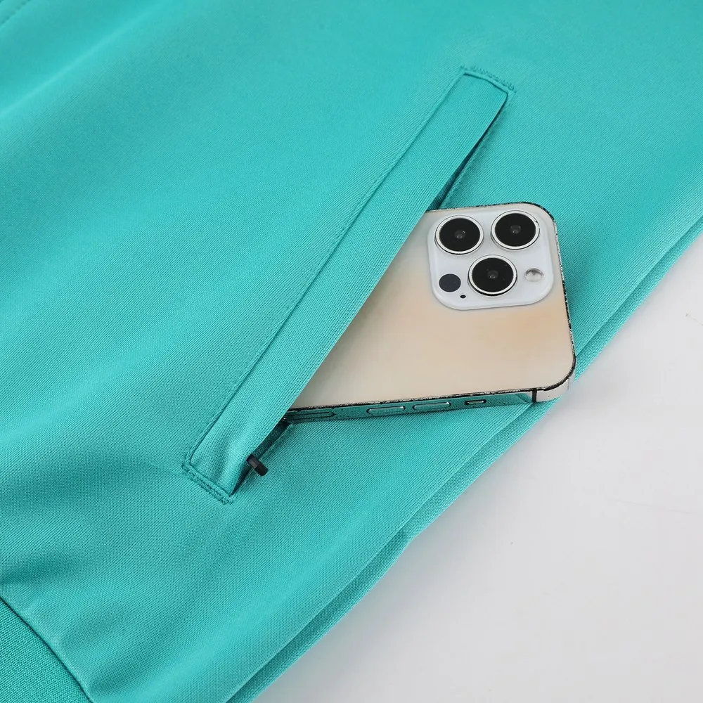 2023/2024 Brazilian long zipper jacket blue football jersey set