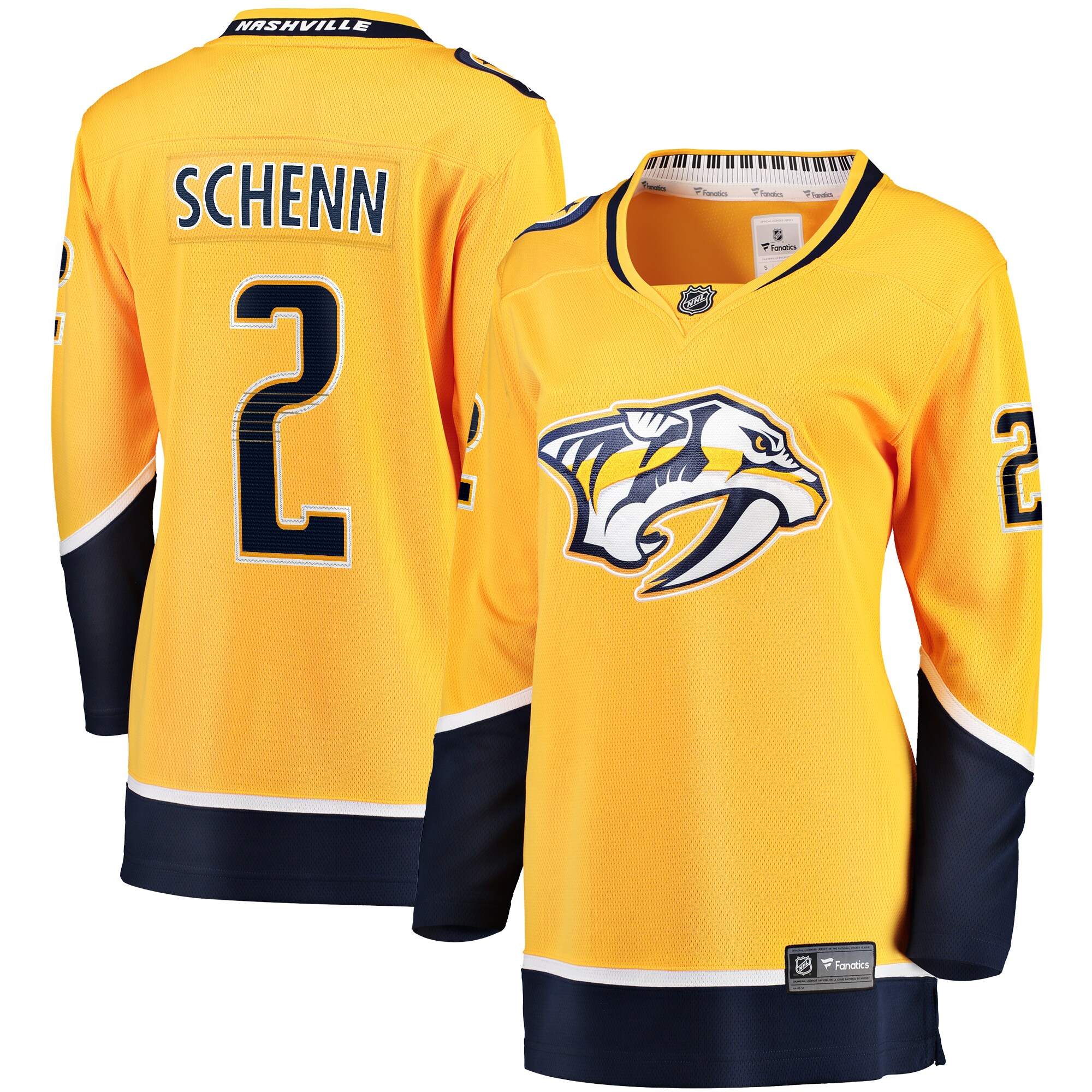 Luke Schenn Nashville Predators Fanatics Women’s Home Breakaway   Jersey – Gold