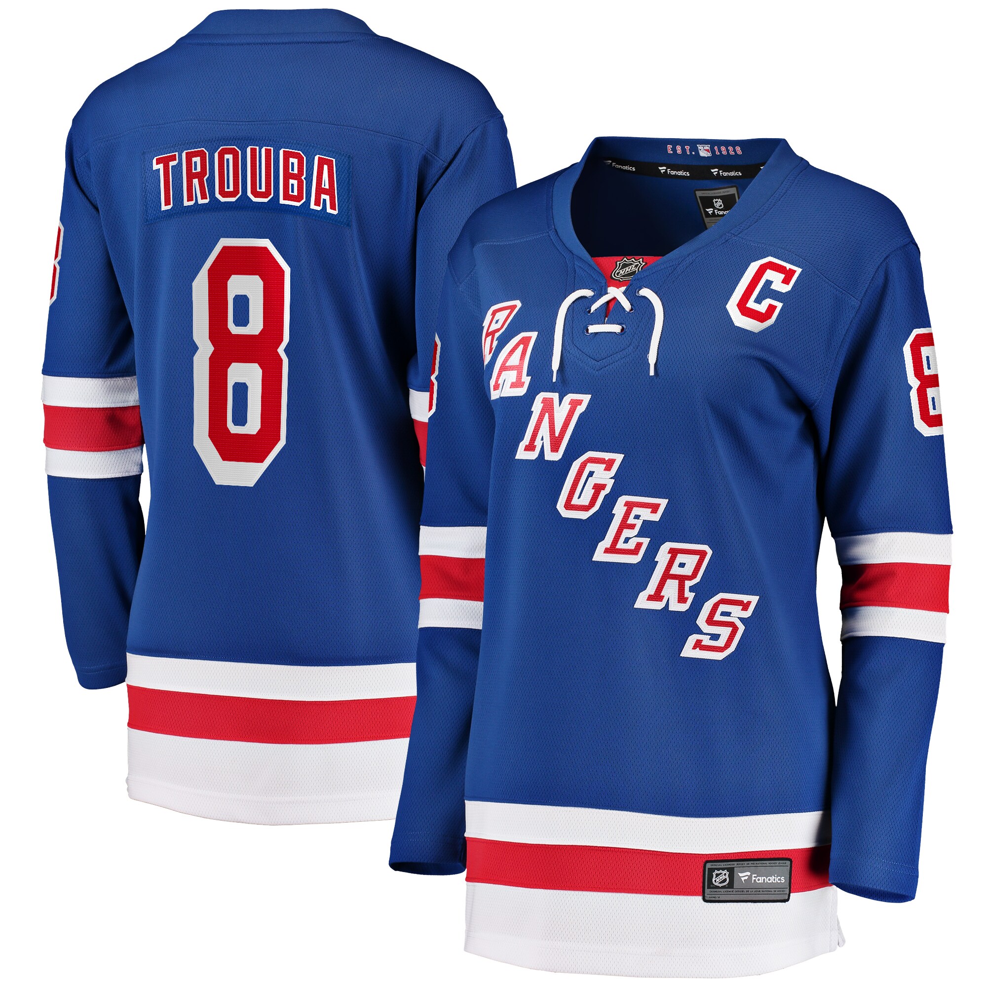 Jacob Trouba New York Rangers Fanatics Women’s Home Breakaway   Jersey – Blue