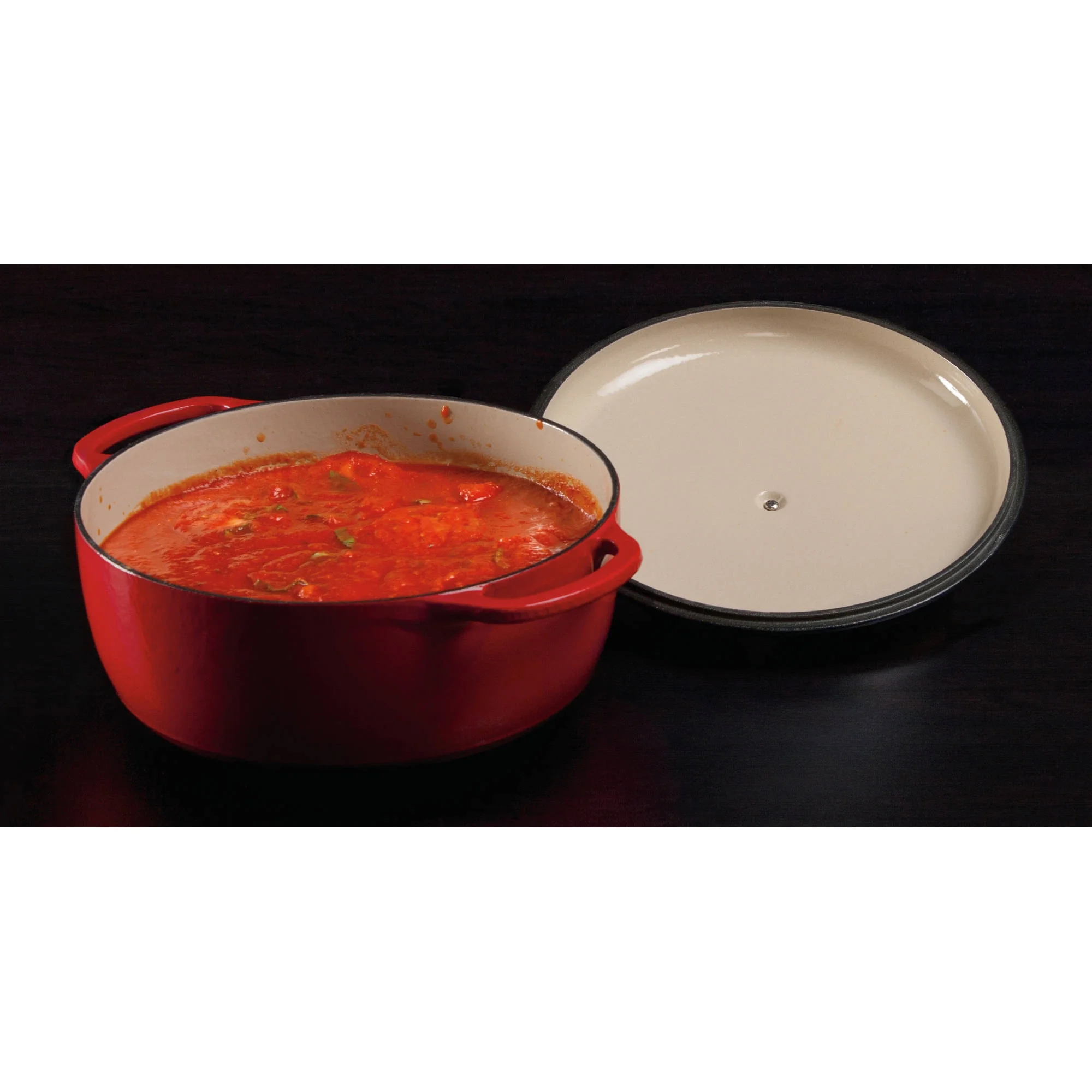 Lodge Enamel Cast Iron 7.5 Quart Dutch Oven, Blue, EC7D33