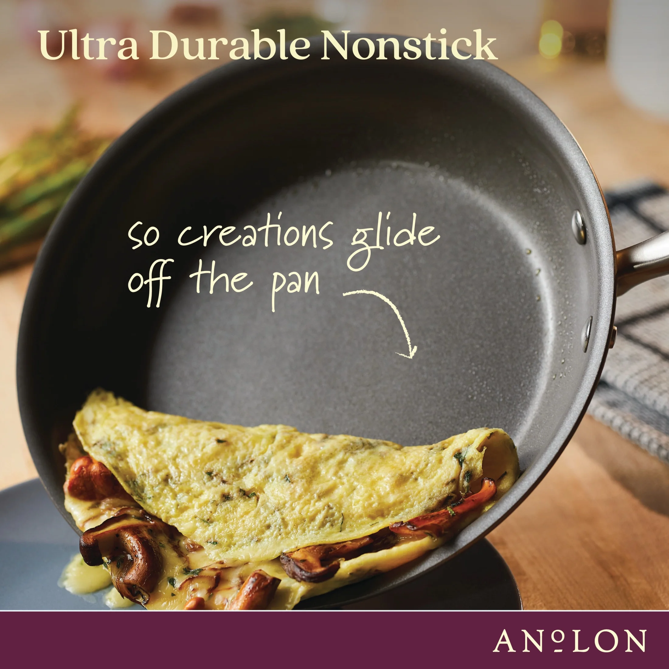 Anolon Advanced Home 11 Piece Nonstick Pots and Pans Set, Bronze