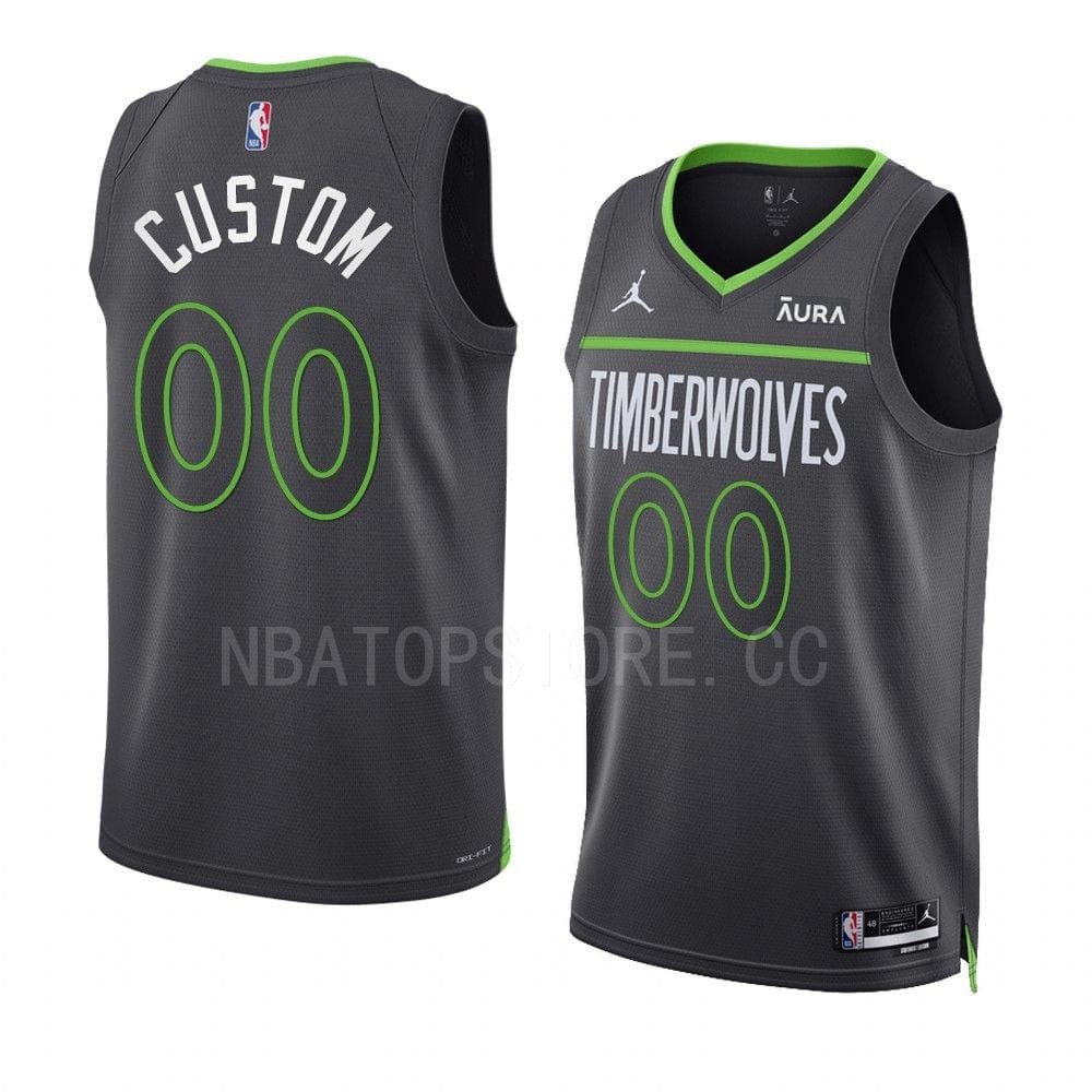Custom Minnesota Timberwolves 2022-23 Statement Jersey