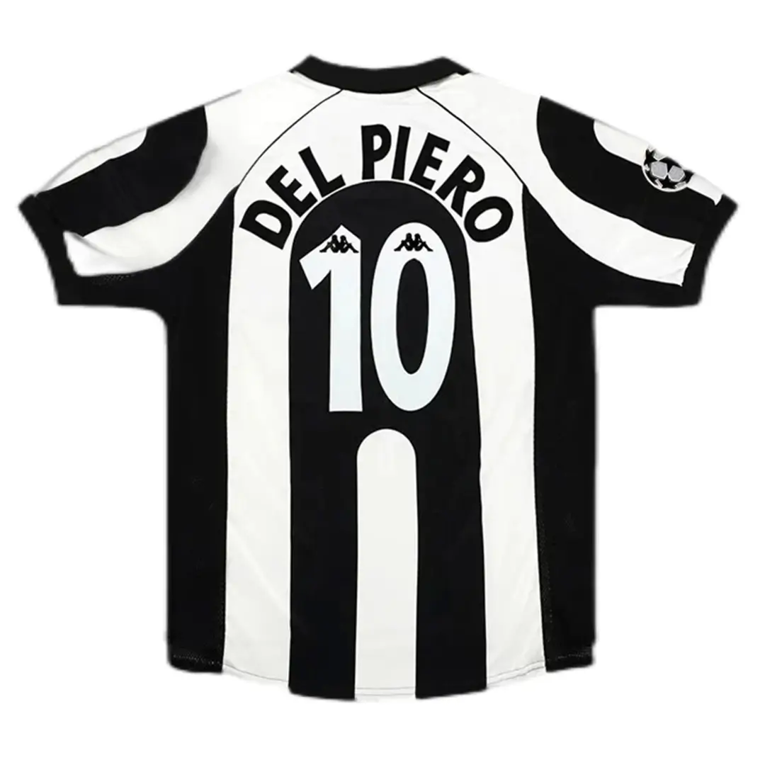 Del Piero #10 Juventus 1997/98 Retro Home Soccer Jersey