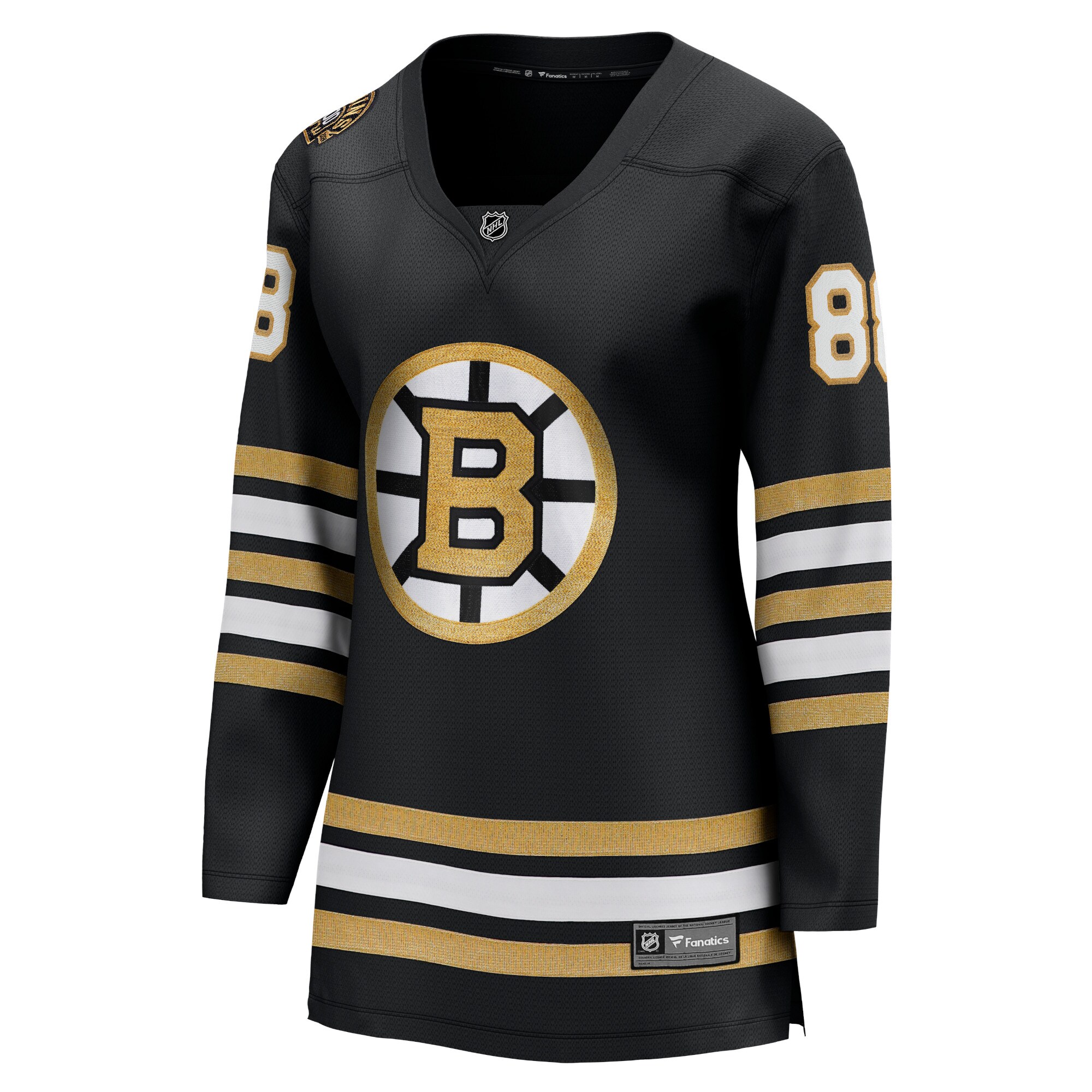 David Pastrnak Boston Bruins Fanatics Women’s 100th Anniversary Premier Breakaway  Jersey – Black