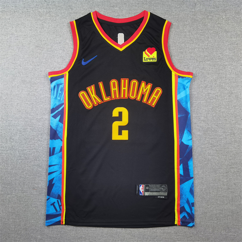 Unisex Oklahoma City Thunder 2024/25 Embroidered Swingman Jersey City Edition