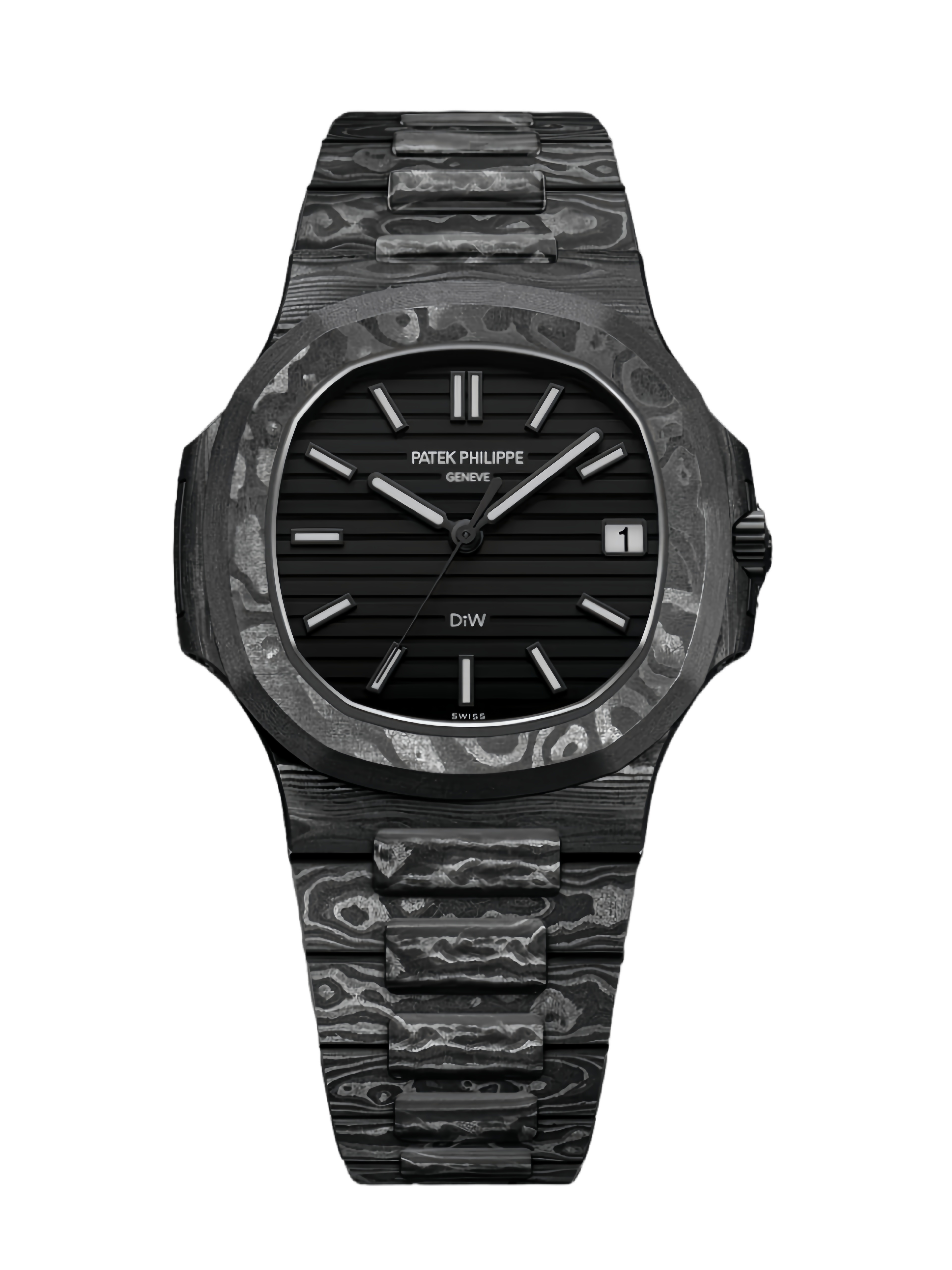 【Super Clone】Patek Philippe Nautilus Carbon Fiber Case Black Dial 5711 40MM Watch