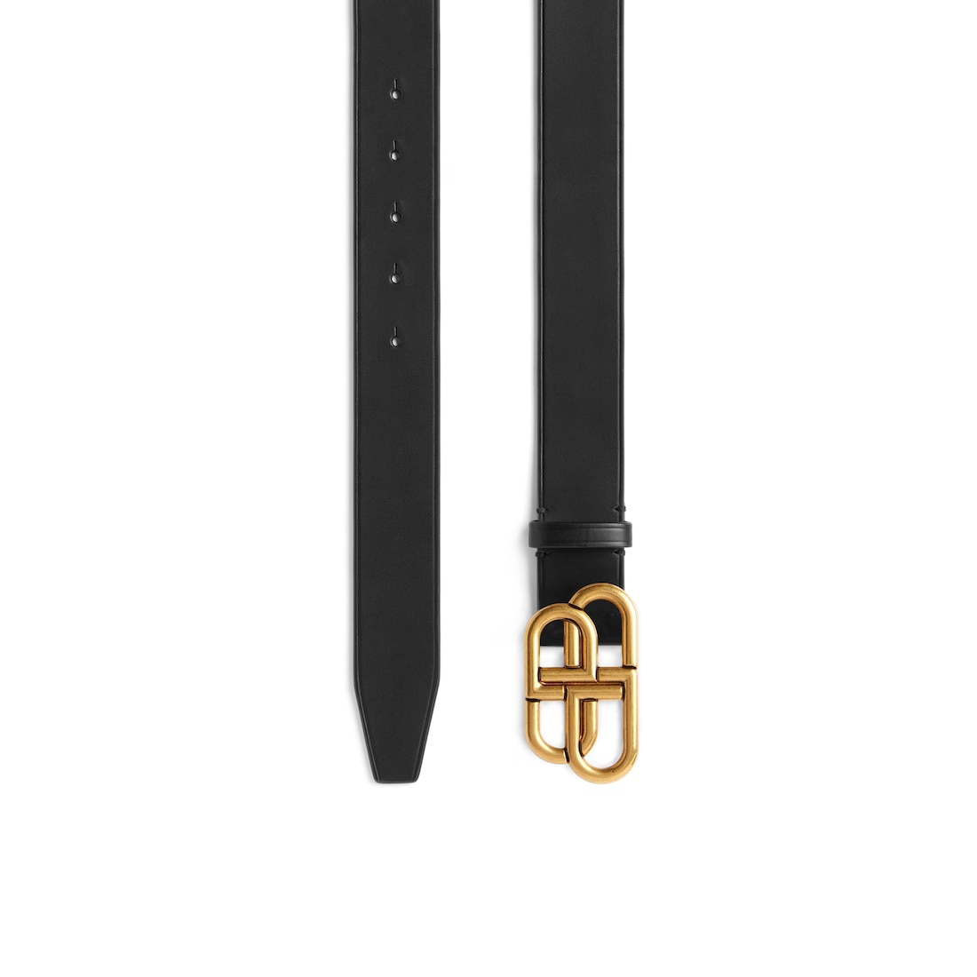 Women’s Bb Thin Belt in Black