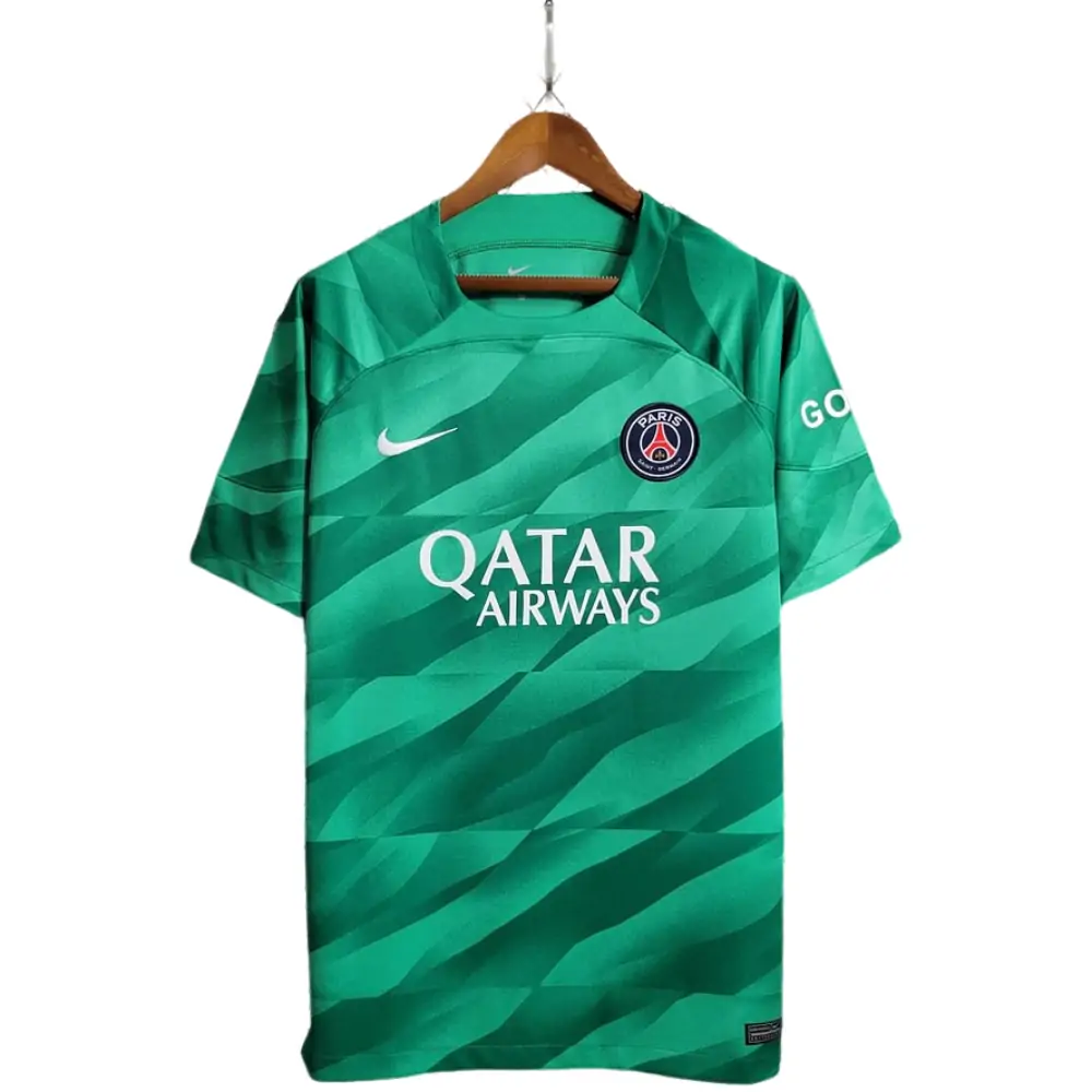 2023/2024 Psg Paris Saint-Germain Goalkeeper Green Football Shirt - Fans Edition