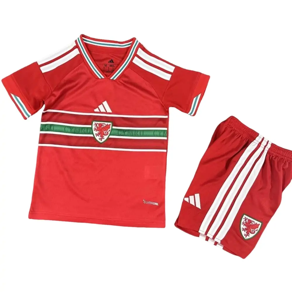 2026 Wales Home Kit - Short Sleeve Children's suit Fans Edition