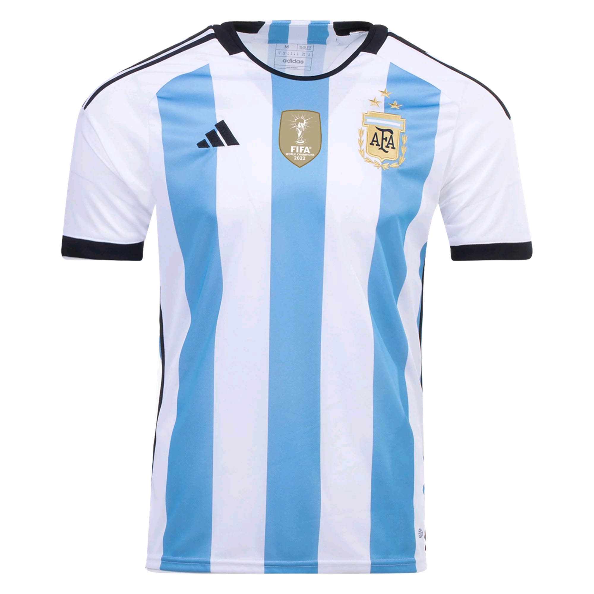 2022 Argentina National Team Jersey Home Three Stars Commemorative Edition - Fans Edition