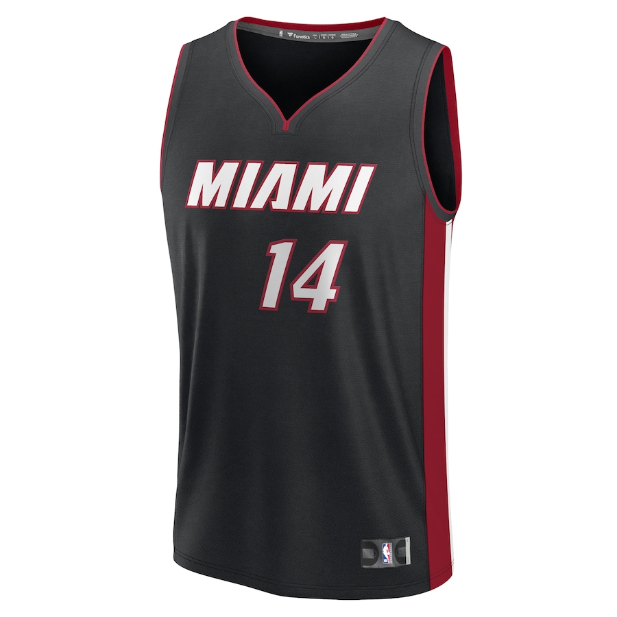 Youth Miami Heat Tyler Herro Fanatics Black Fast Break Replica  Jersey - Icon Edition