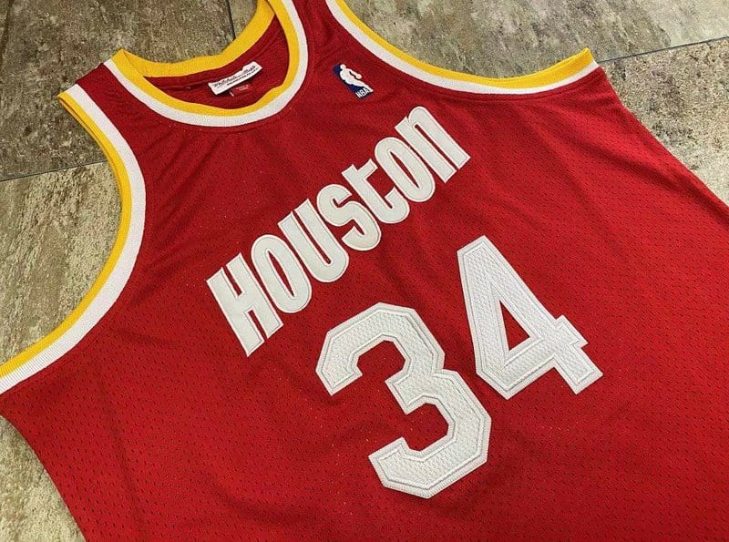Hakeem Olajuwon Houston Rockets Throwback Jersey