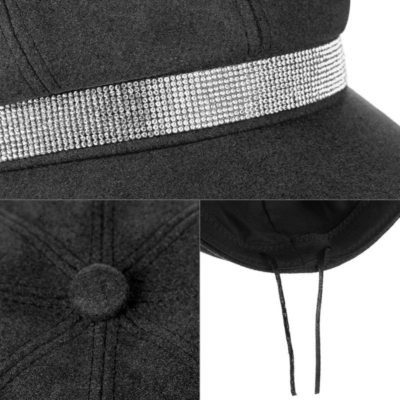Women's Felt Newsboy Hat Classic Cabbie Beret Cap