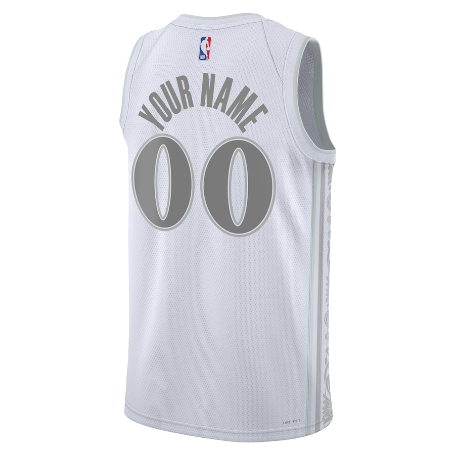 Unisex Dallas Mavericks White 2024/25 Custom Swingman Jersey - City Edition