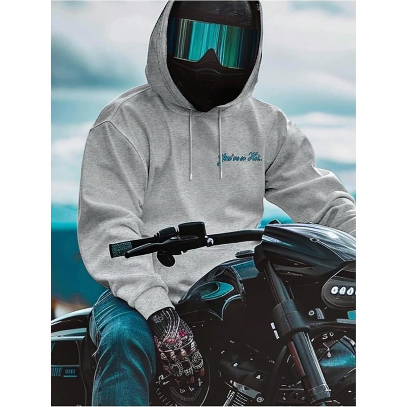 Men's Vintage Graphic Car Hoodies Long Sleeve