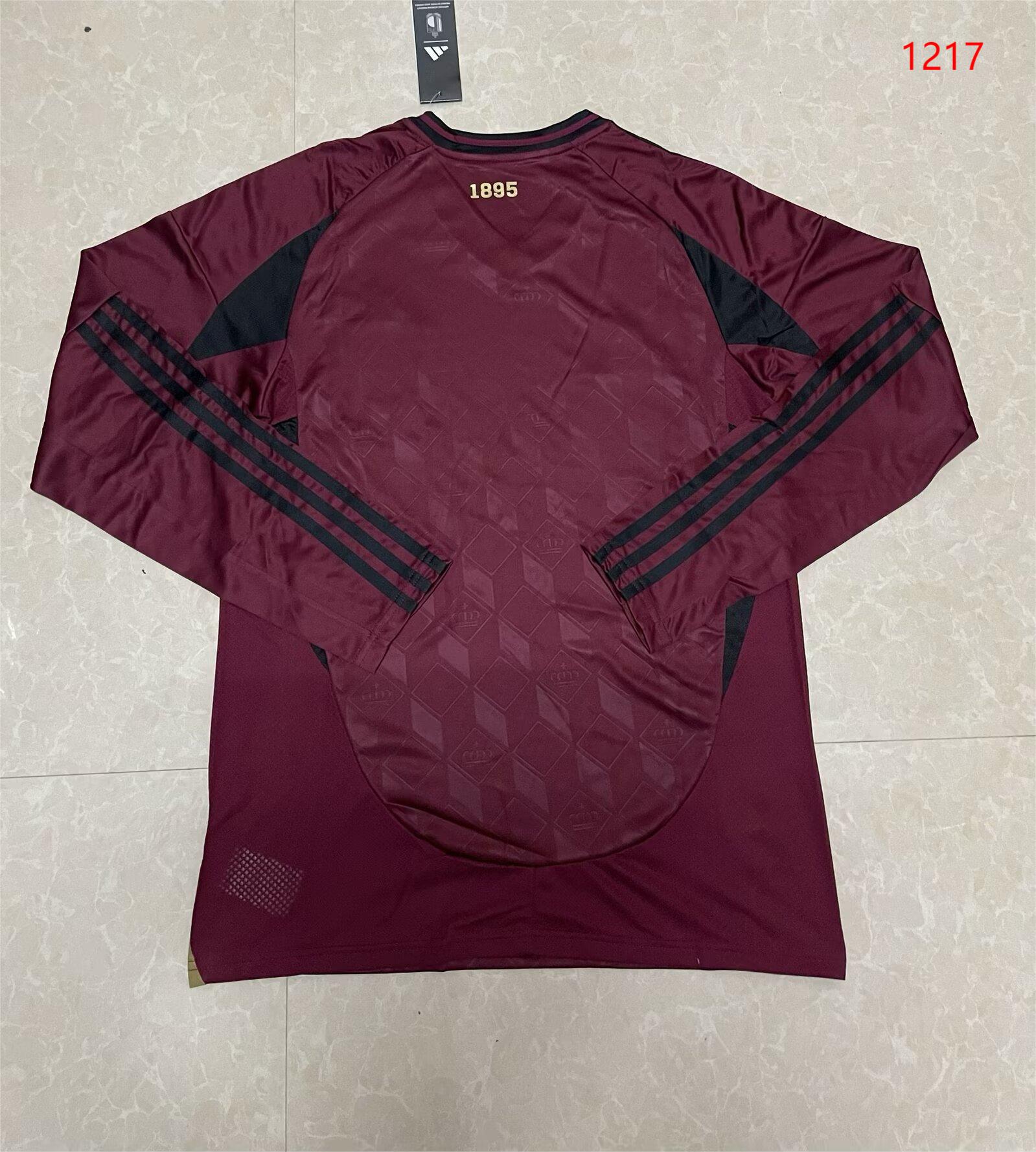 2024/25 Belgium Home Long Sleeve Jersey 1:1 Thailand Quality