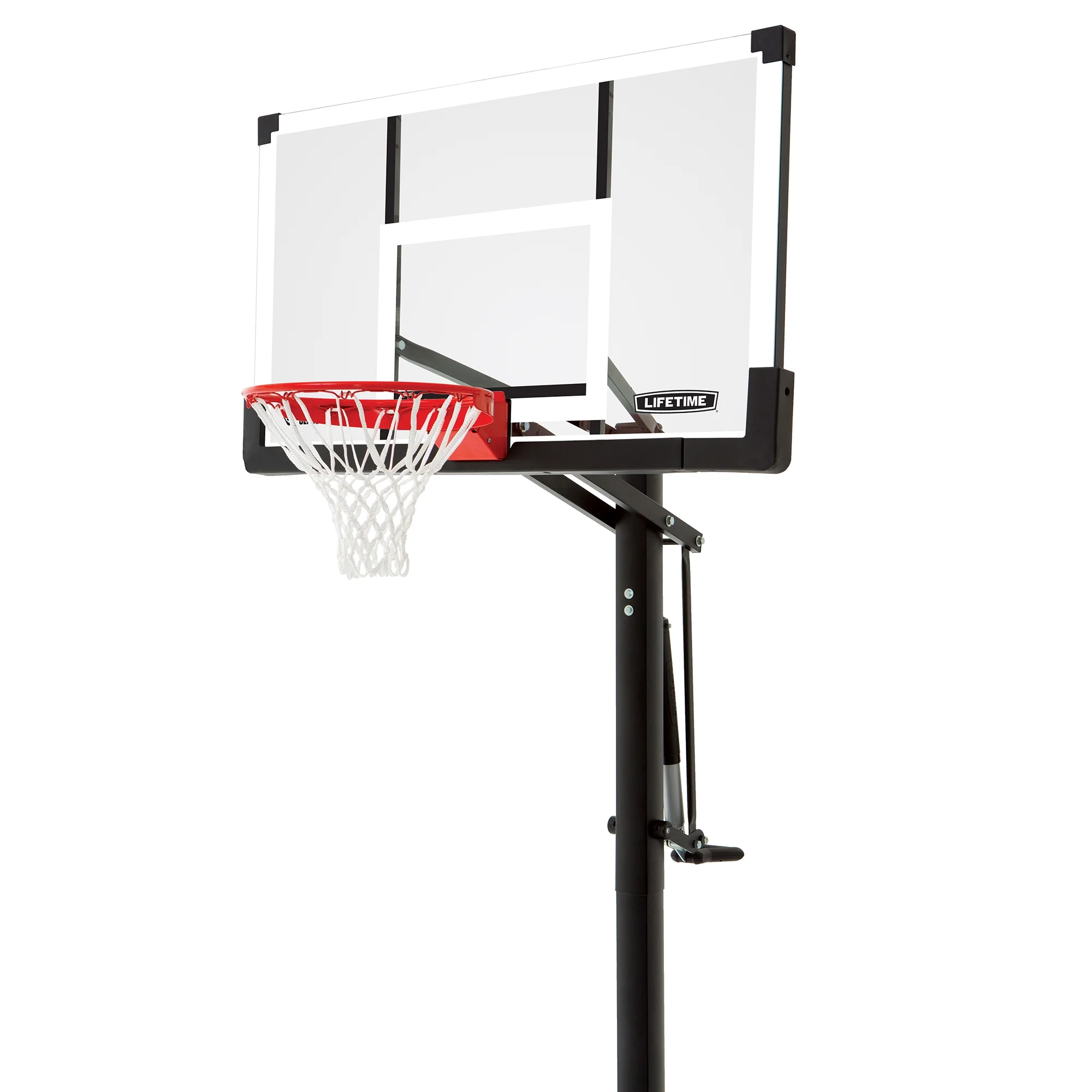 Lifetime 54-Inch Tempered Glass Adjustable In-Ground Basketball Hoop