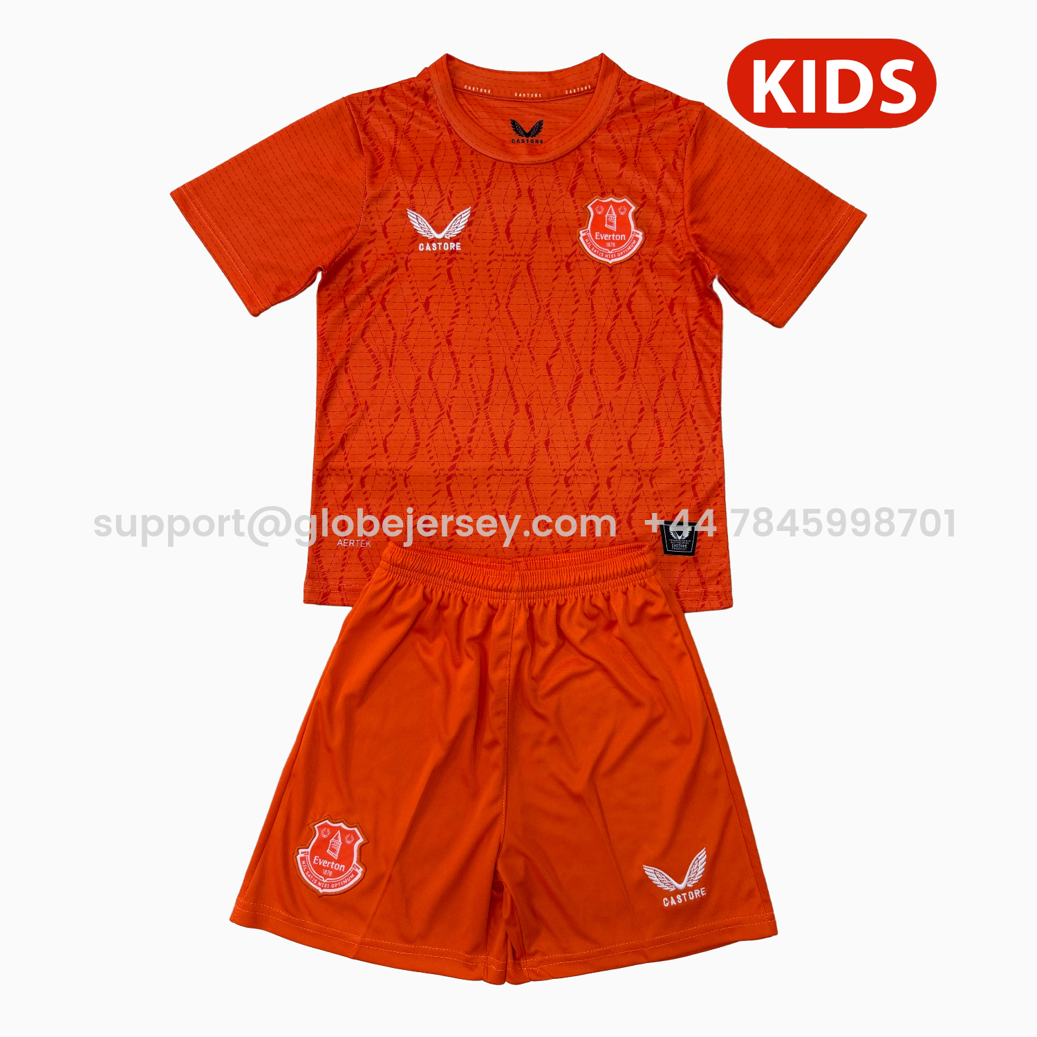 Everton 25-26 Orange Goalkeeper Kids Kit