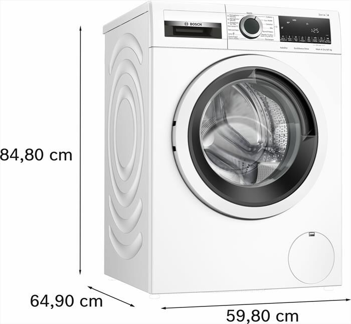 BOSCH - Lavasciuga WNA144V0IT 9/5 Kg Classe B-Bianco