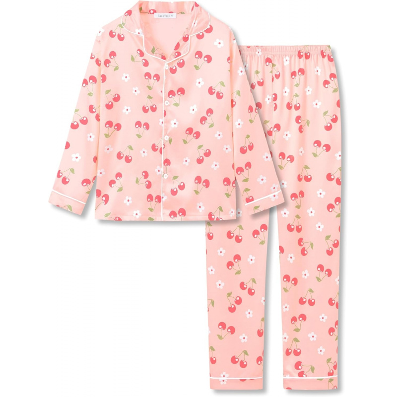 Silky Satin Pajama Long Sleeves Set