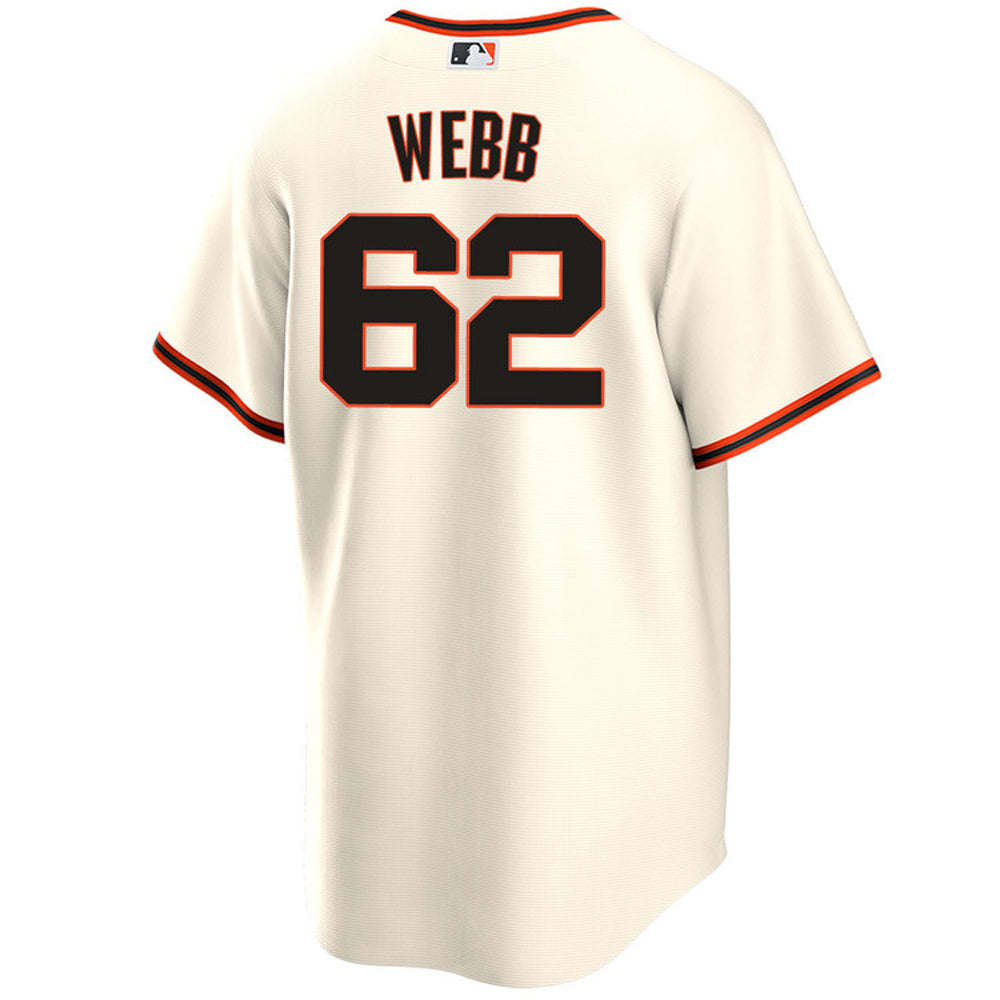 Men's San Francisco Giants Logan Webb Cool Base Replica Jersey - Cream