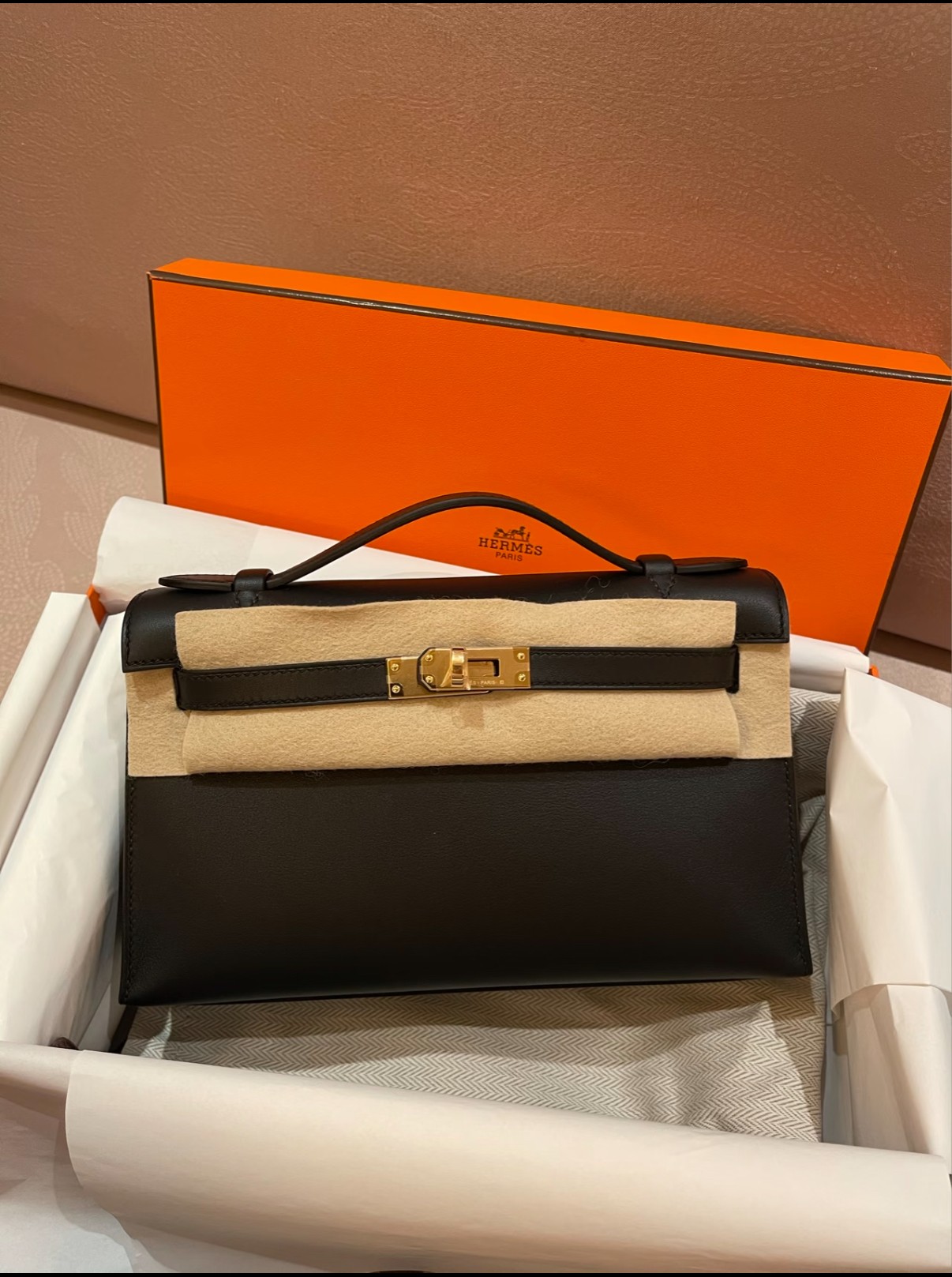Hermès mini 1 Kelly 19 black swift customize