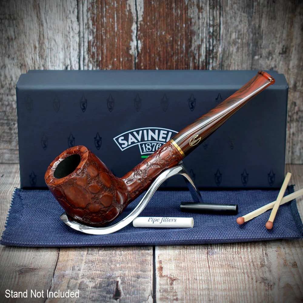 Savinelli Alligator Brown 128 - 6mm Briar Pipe