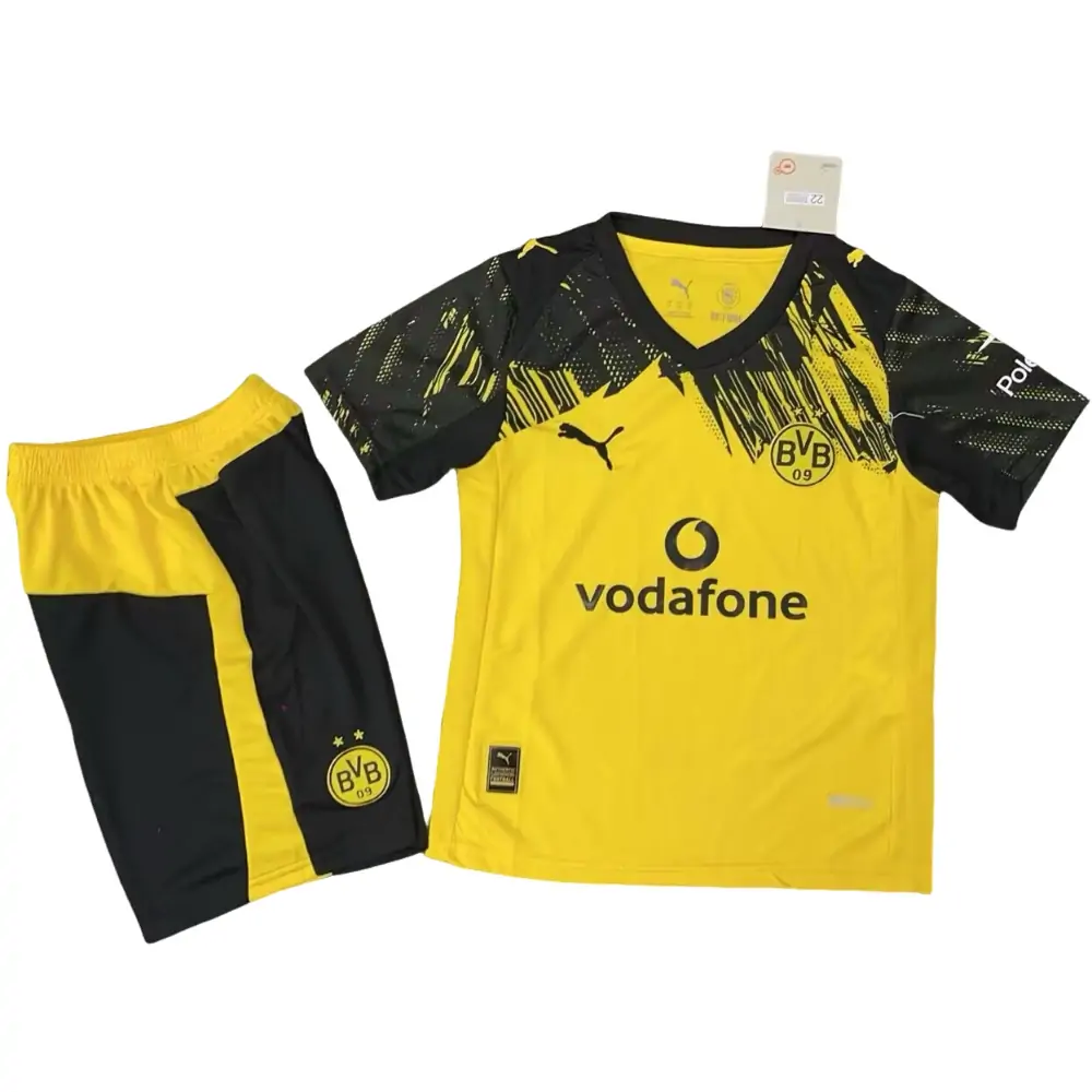 2025-26 Borussia Dortmund Home Jersey Children's Set - Fans Edition