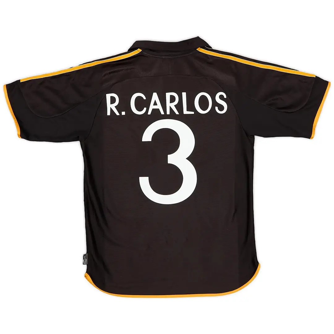 R.Carlos #3 Real Madrid 1999/01 Away Retro Football Jersey