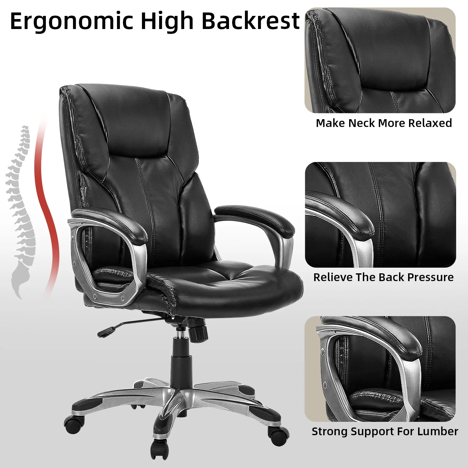 ExOffice Executive Office Chair Desk Chair Comfy Computer Chair Home Office Desk Chair,Brown
