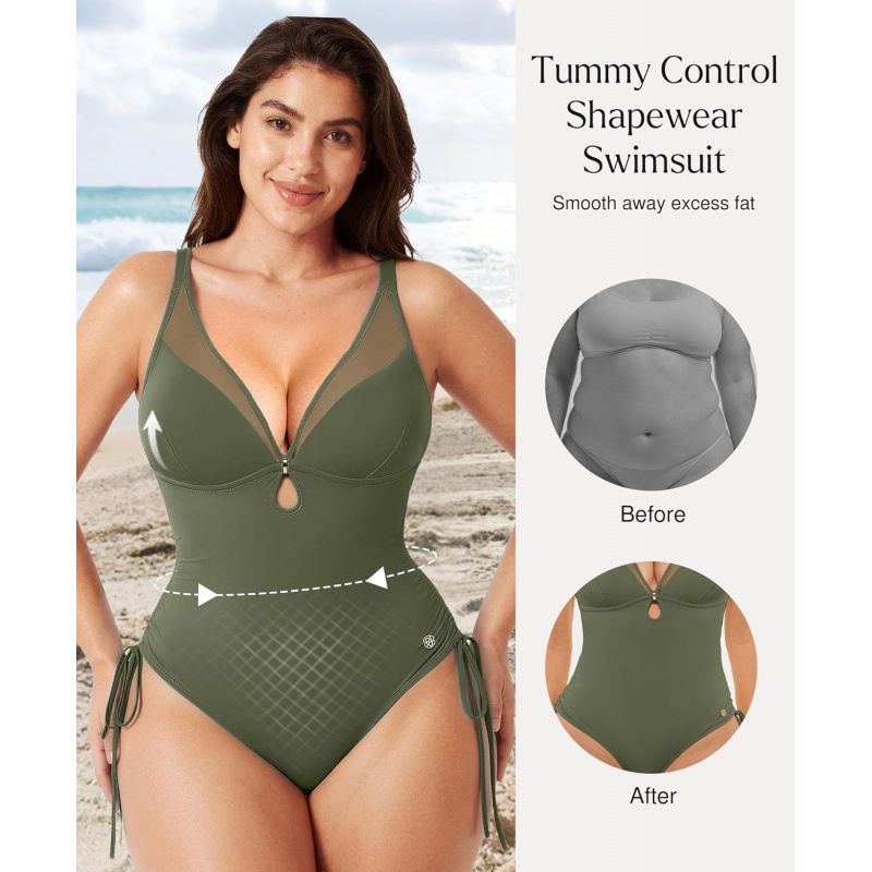 Bathing Suit for Women Tummy Control Shapewear