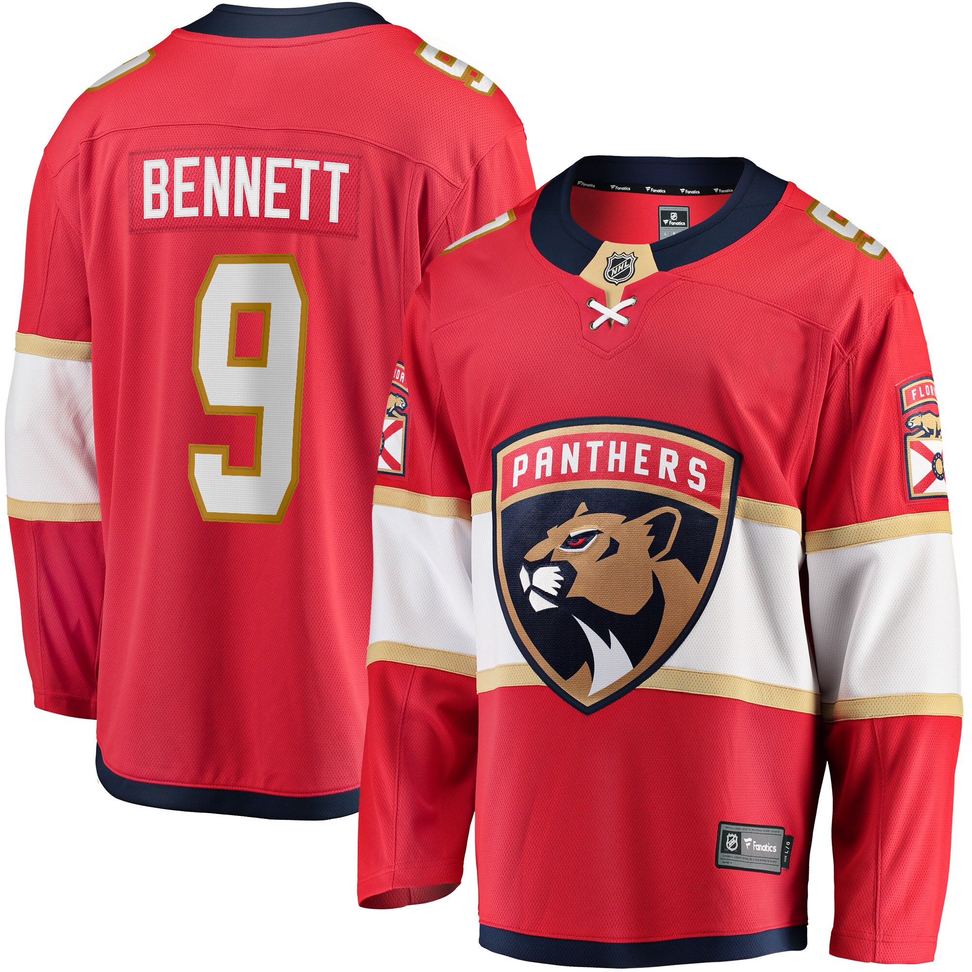 Sam Bennett Florida Panthers Fanatics Home Breakaway Replica Jersey – Red
