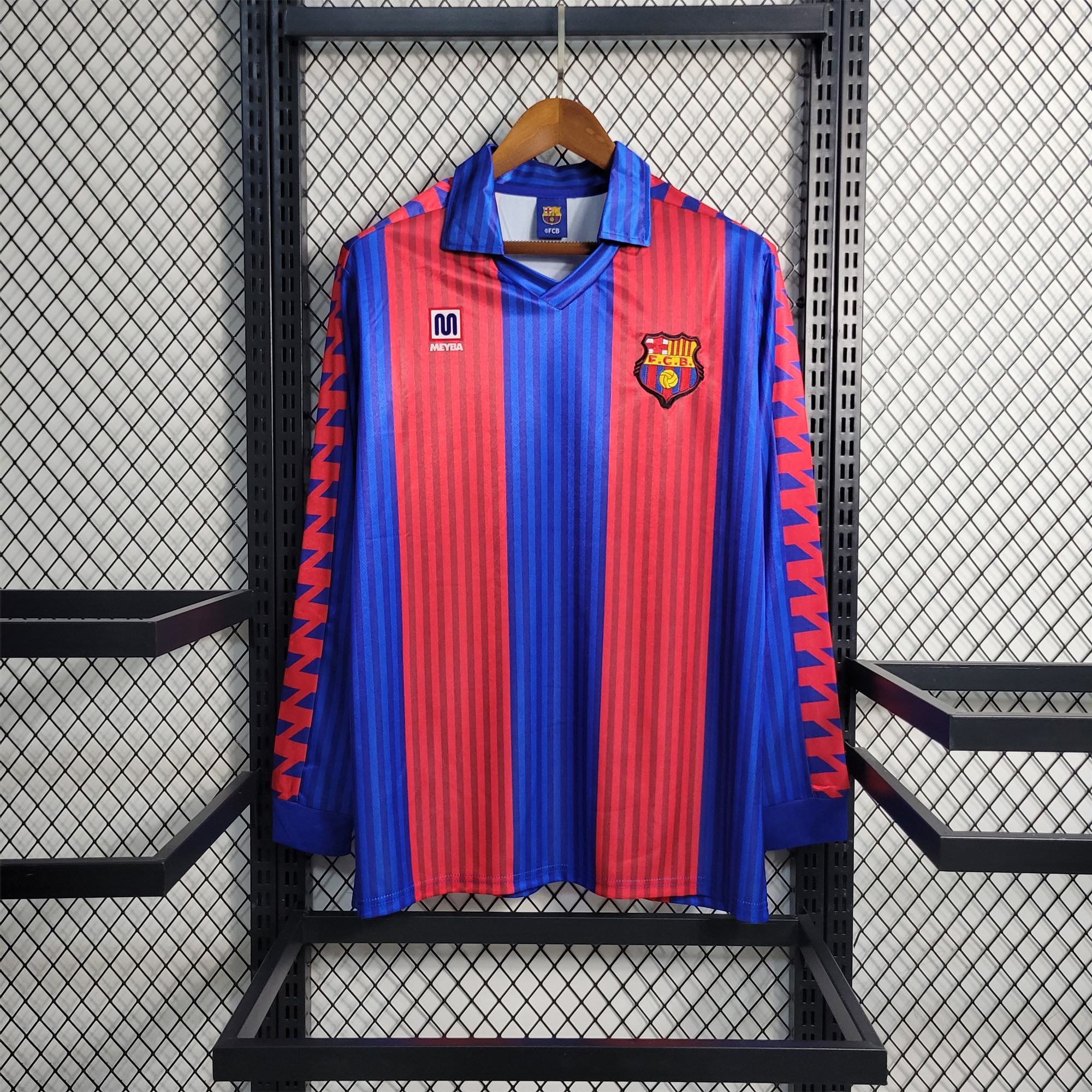 Retro Barcelona 90-92 Home Stadium Long Sleeve Jersey