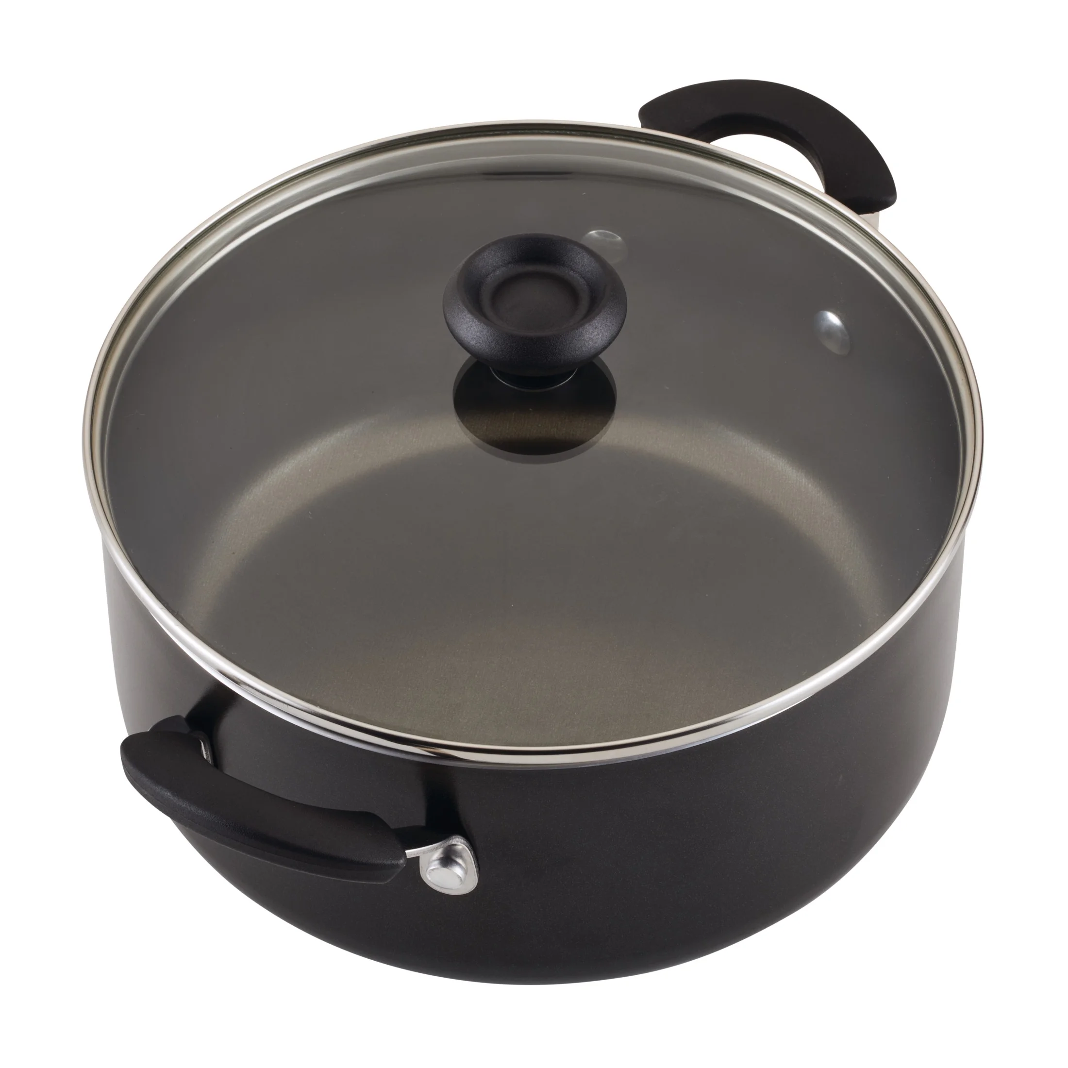 Farberware Easy Clean 22 Pcs Nonstick Cookware Set Includes Griddle Pan and Cooking Tools, Dishwasher Safe, Black