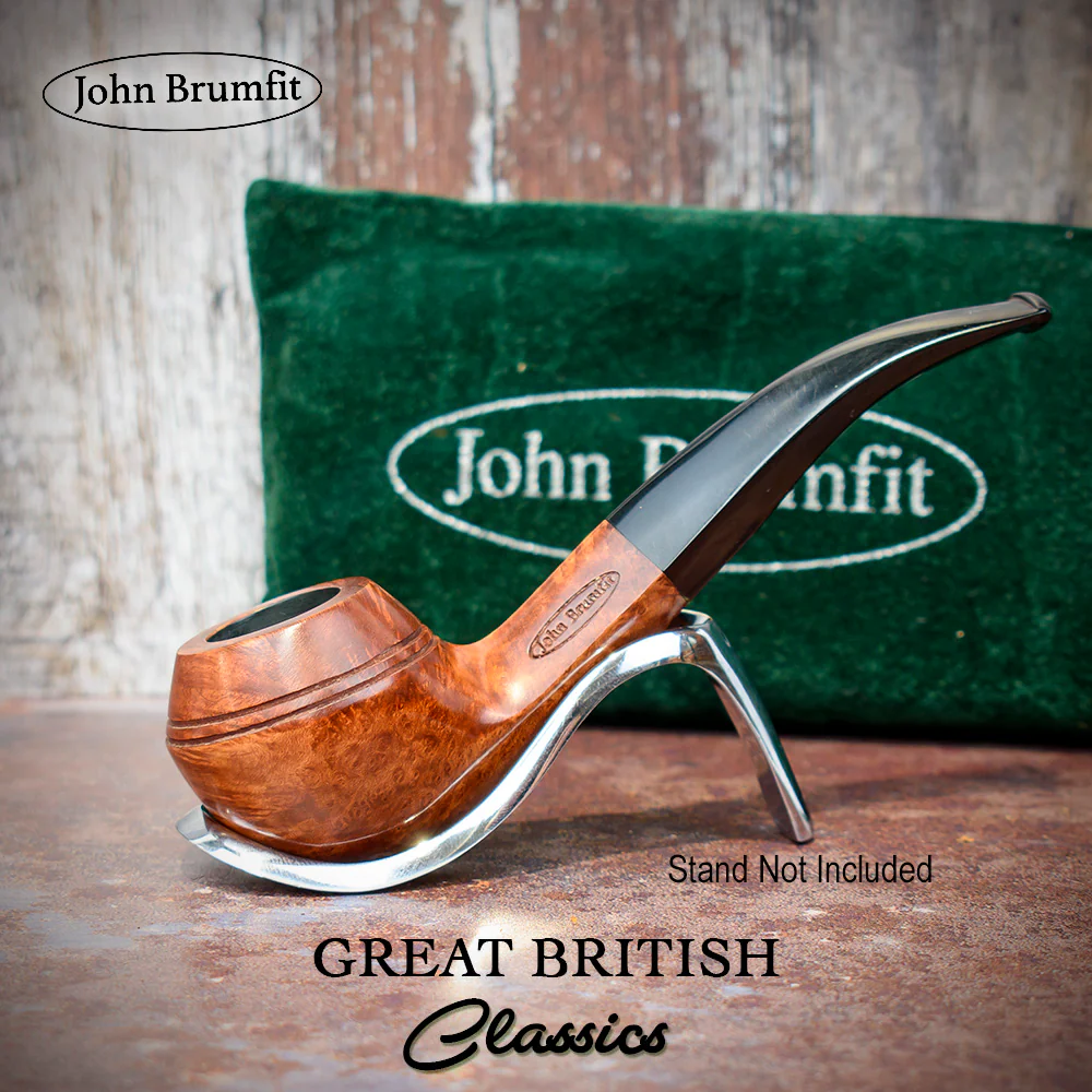John Brumfit Great British Classics Briar Smoking Pipe - Rhodesian