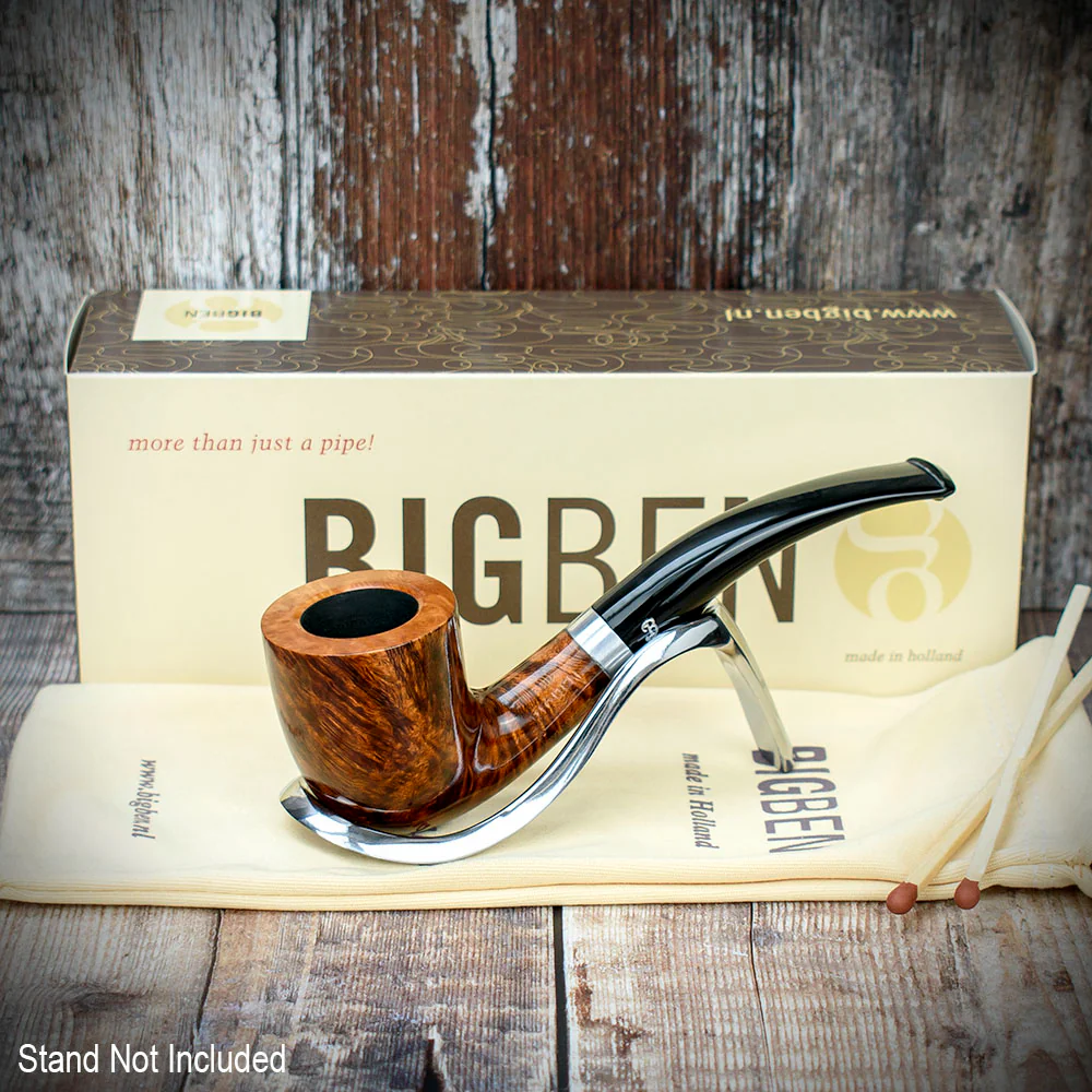 Big Ben Sylvia Tan Polish Briar Smoking Pipe -  Shape 855