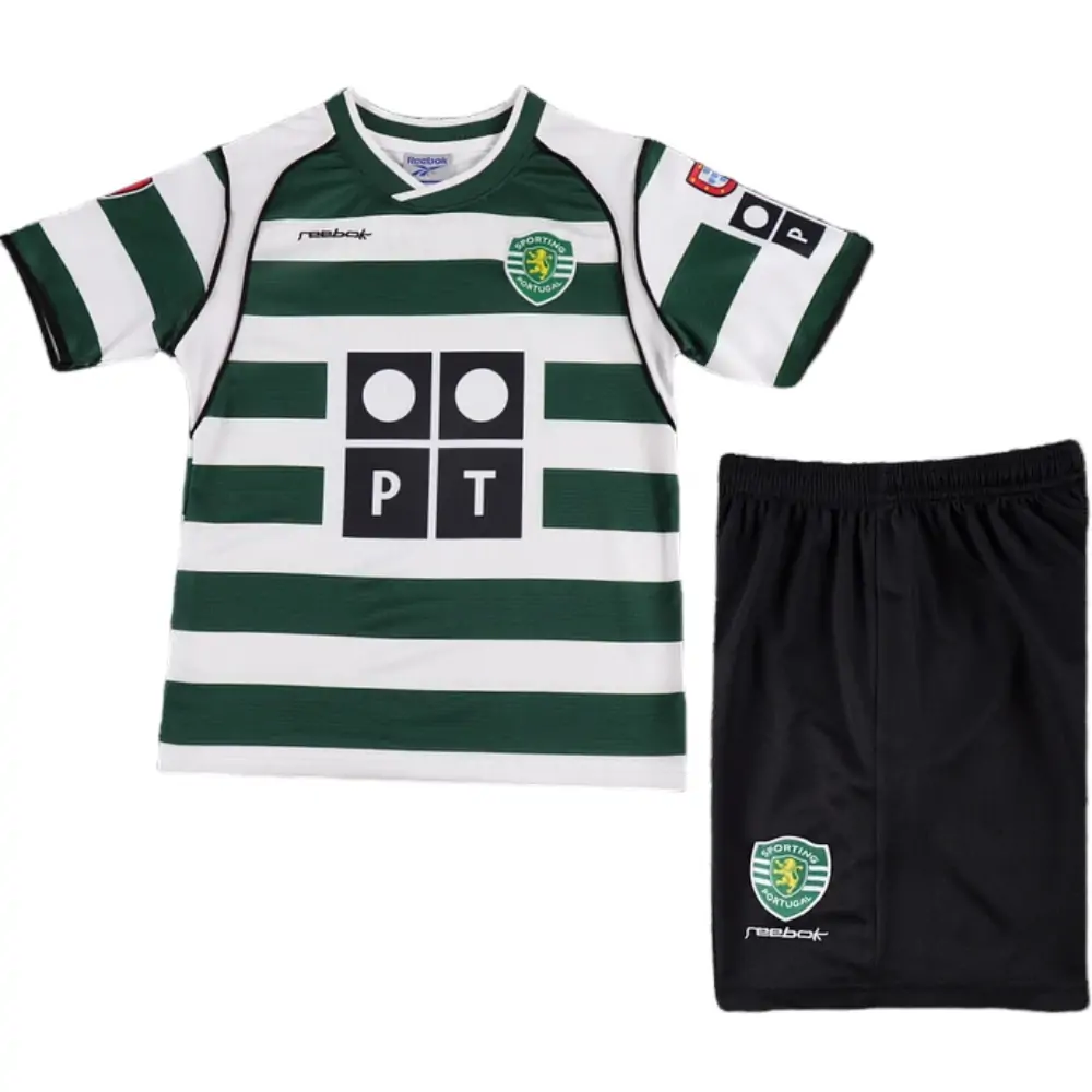 2001-03 Lisbon Home Retro Children's Jersey Set - Fans Edition