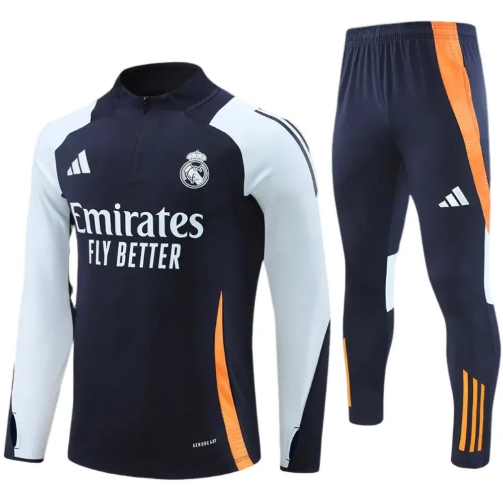 2024-25 New Season Real Madrid Royal Blue Children's Training Jersey