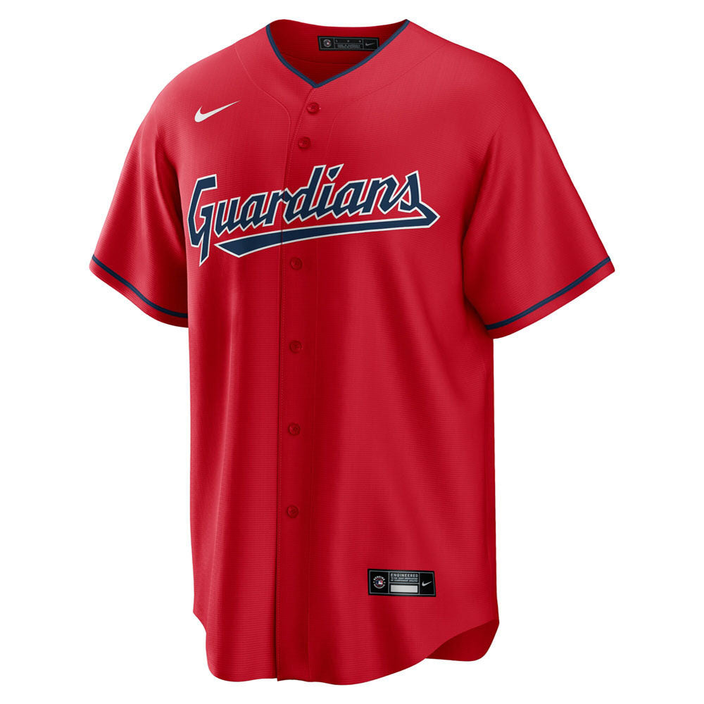 Men's Cleveland Guardians Shane Bieber Alternate Player Jersey - Red