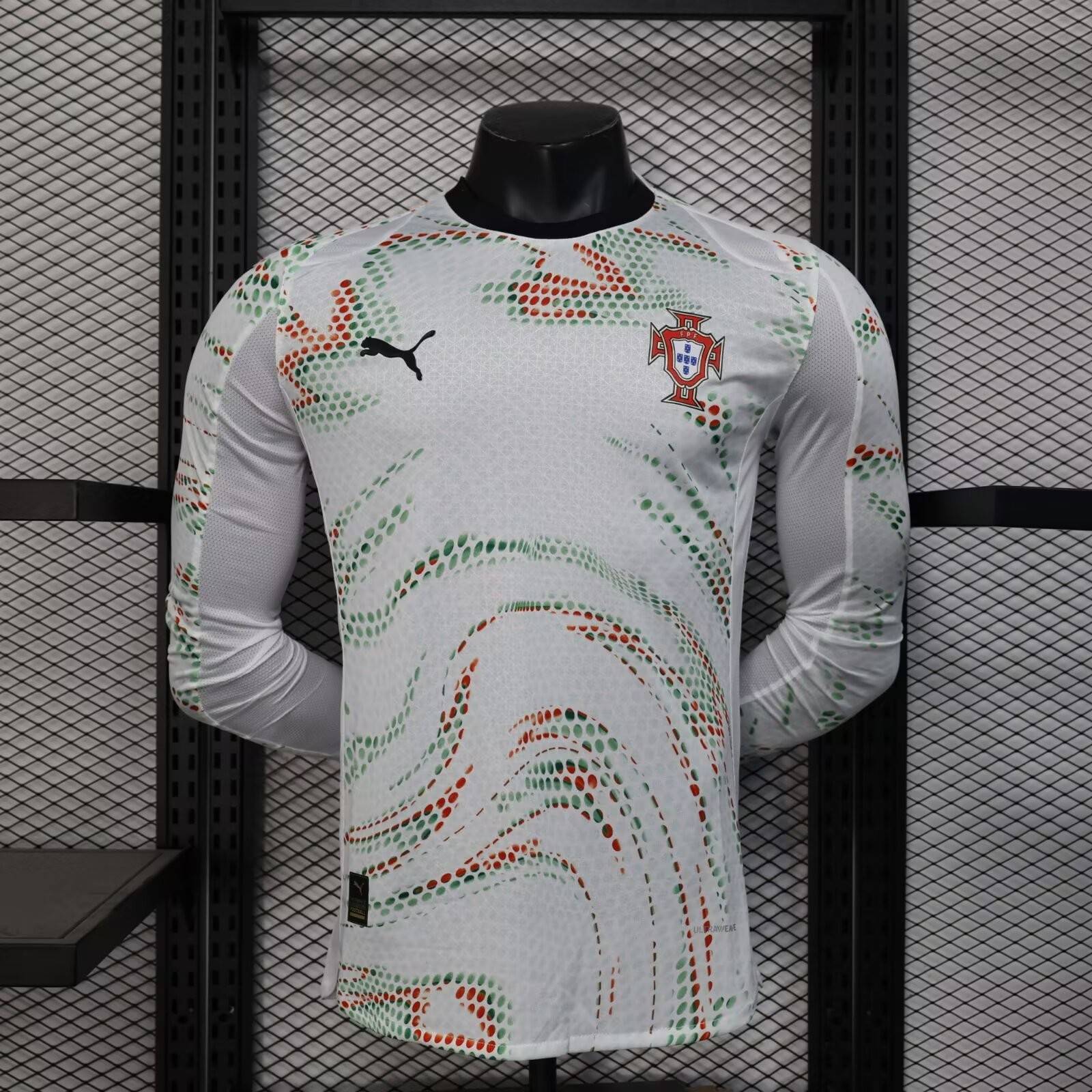 2025 Long Sleeve Player Version Portugal Away Football Shirt 1:1 Thai Quality